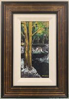 Full view of framed painting