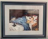 Framed print full view showing frame and artwork