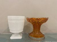 Both glass pieces side by side