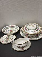 Group shot of all serveware pieces