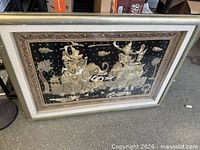 Framed Kalaga tapestry front view