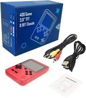 Retail box, red console, AV cable, USB cable, manual