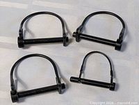 all four black locking clevises displayed
