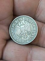 Obverse showing Federal Eagle and legend with mint mark F