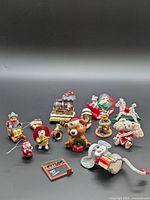 Group shot of all eleven vintage Christmas ornaments