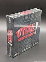 Front angled view of sealed Vital Statistics! board game