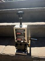 Full view of Creworks manual wire stripper front and side