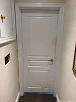 Closed door in frame showing style and finish
