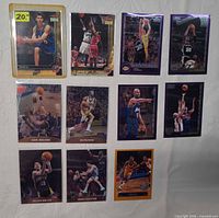 Group shot showing all eleven cards laid out