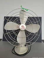 Front view of Hunter R&M CG16 fan showing blades and cage