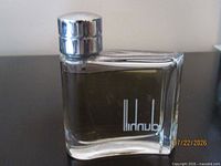 Front view of Dunhill eau de toilette bottle