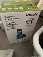 Boxed VTech cordless phone system