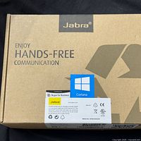 Front of Jabra Motion UC retail box showing branding