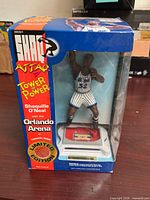 Front of boxed Kenner Shaq Attaq Tower of Power figure in window box