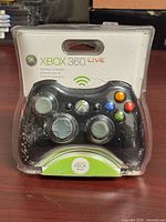 Front view of sealed Xbox 360 wireless controller package