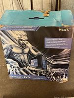 Front of retail box showing NZXT Tempest EVO artwork and branding