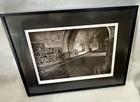 Front view of framed photograph