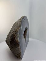 Angle showing rough back and flat base
