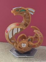 Front view of Bakugan figure on Gate Card
