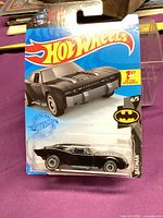 Front of sealed Hot Wheels Batmobile package