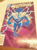 Front cover of Superman #123 showing title, issue number and artwork