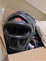 Bushido headgear front view inside box