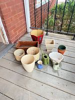 All ten items grouped on deck