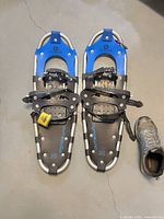 Pair of Outbound 25 in snowshoes showing overall condition