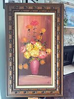 Front view showing full painting, frame, signature