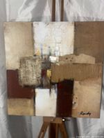 Front view showing abstract composition, texture and Randy signature