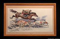 Full view of framed print showing entire composition and frame