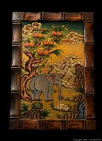 Front view showing full artwork and bamboo frame