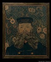 Full front view of framed portrait print