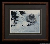 Front view of framed print