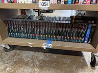 Full shelf showing multiple Star Trek Original Series VHS tapes