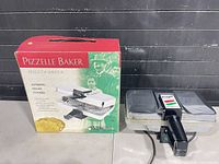Baker beside retail box showing overall product and packaging