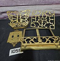 All four brass items grouped