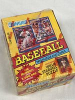 Top and side view of sealed 1991 Donruss Baseball Series 1 wax box