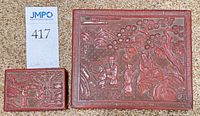 Both cinnabar boxes side by side
