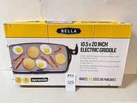 Retail box front showing brand, size, features