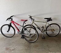 Both bicycles side-by-side showing full frames and wheel size