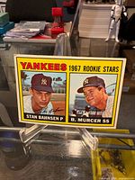 Front of 1967 Topps #93 card on stand