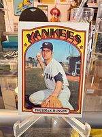 Front view of 1972 Topps Thurman Munson card
