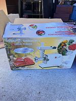 Retail box showing CuisinPro Turboforce 1800W Electric Meat Grinder