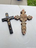 Both crosses side by side showing relative sizes and styles