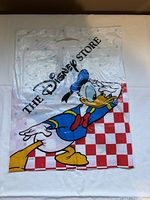 Front view of entire Donald Duck Disney Store plastic bag