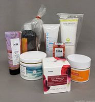 Group shot of all seven skincare items
