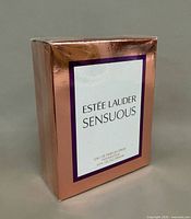 Angled view of sealed Sensuous box