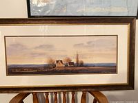 Full view of framed print showing frame and artwork