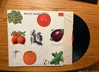 Front cover and vinyl partially visible